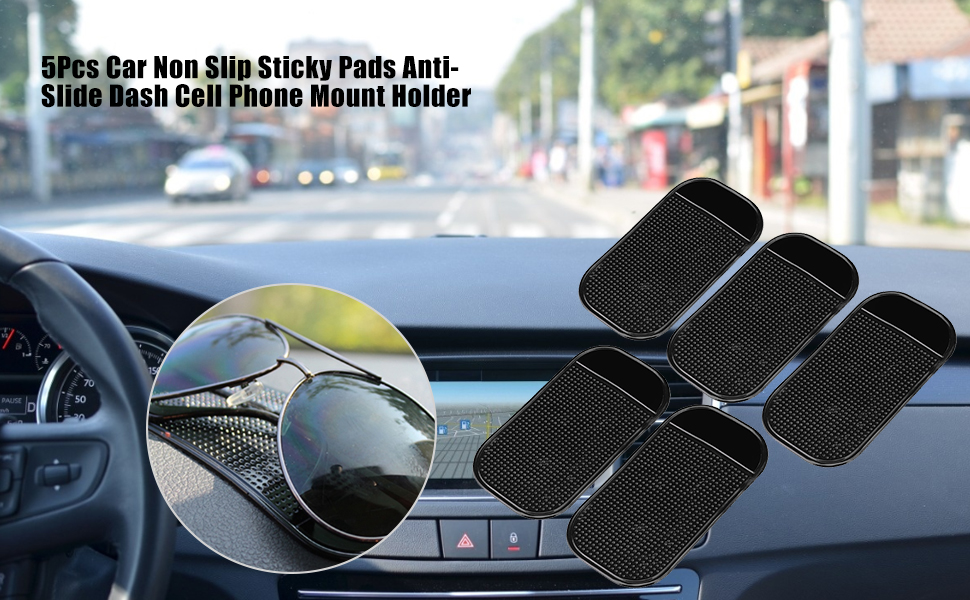 5Pcs Car Non Slip Sticky Pads AntiSlide Dash Cell Phone