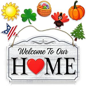 holiday home decor sign