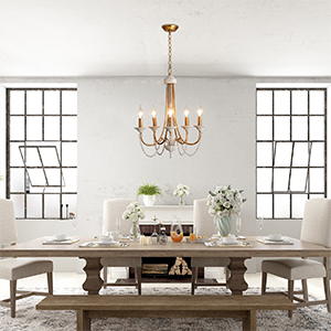 chandelier for dining room table