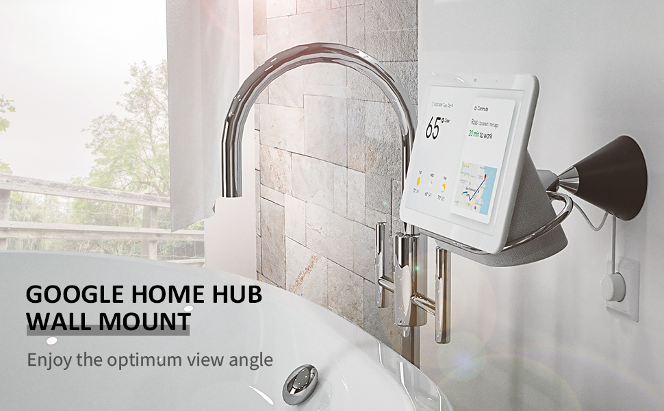 google home hub in wall