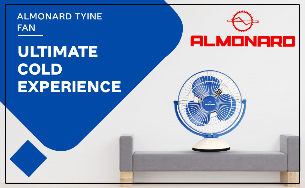 Buy Almonard Tynie Deluxe 225mm 3 Blade Table fan (White,Pack of 1) Online at Low Prices in