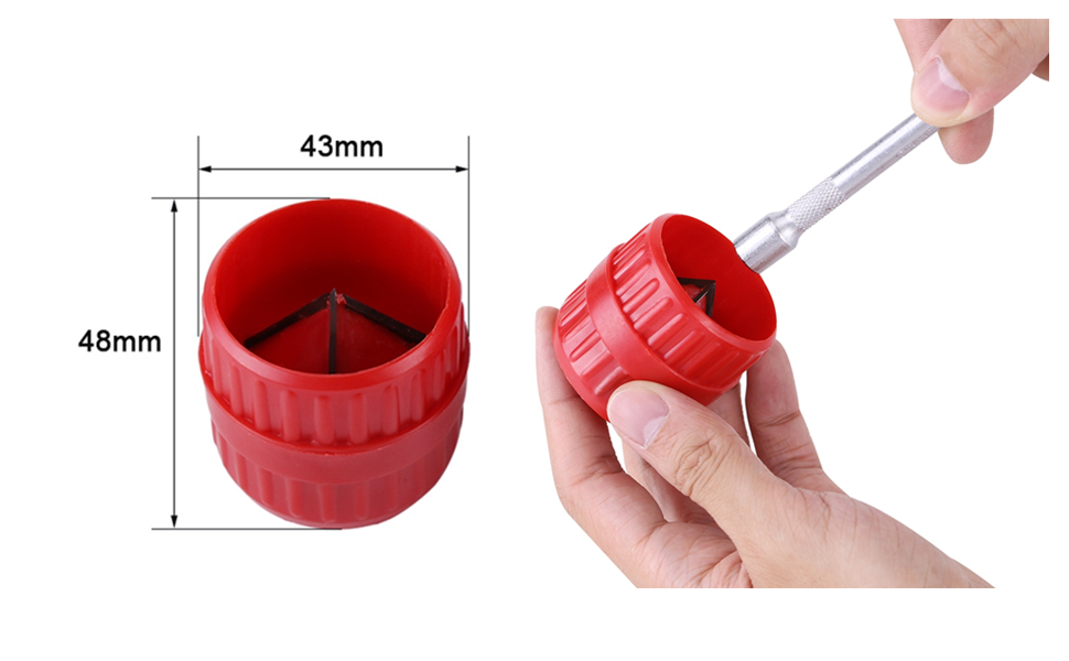 Inner Outer Reamer Manual Pipe Reamer PVC Copper Tube PETG Acrylic