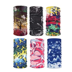 LIOOBO 6pcs neck guard scarf headband Bandana outdoor neck gaiter for cycling handkerchief head wrap fishing wipes for men Miss ever-changing headgear 13 12
