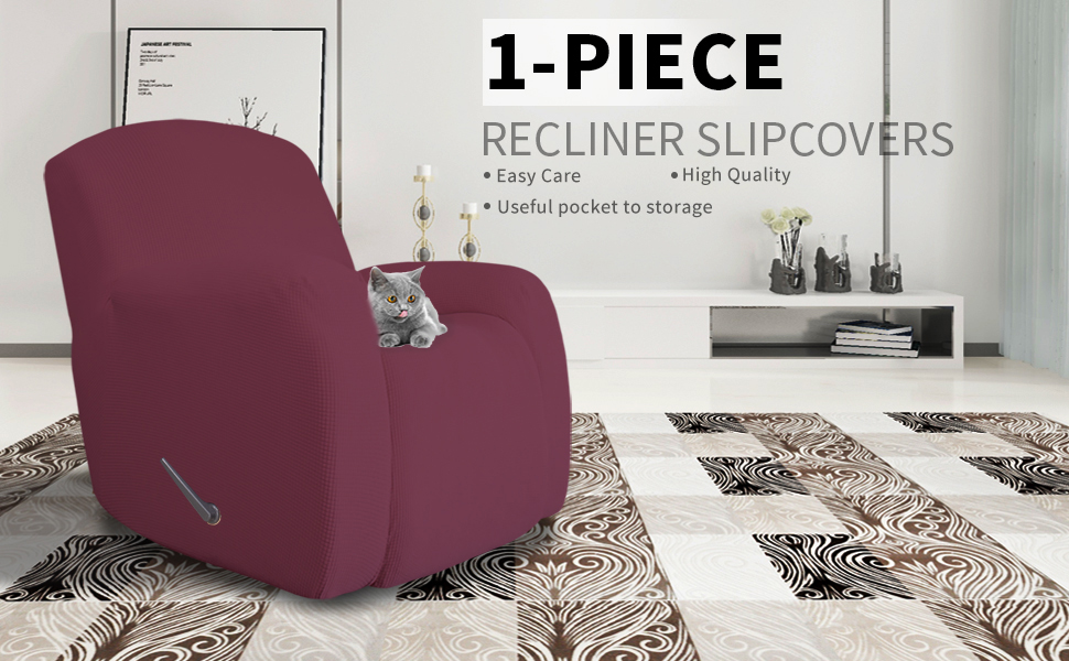 EasyGoing Oversized Recliner Stretch Sofa Slipcover Sofa Cover 1 Piece Furniture