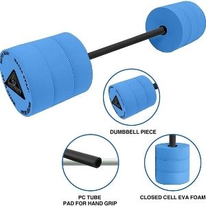 water aerobics equipment, fitness bar, upper body exercise equipment, water dumbbells, pool float