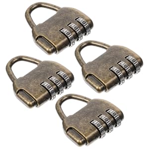 Amazon.co.jp: AUTSUPPL 4個 スーツケース用ダイヤルロック