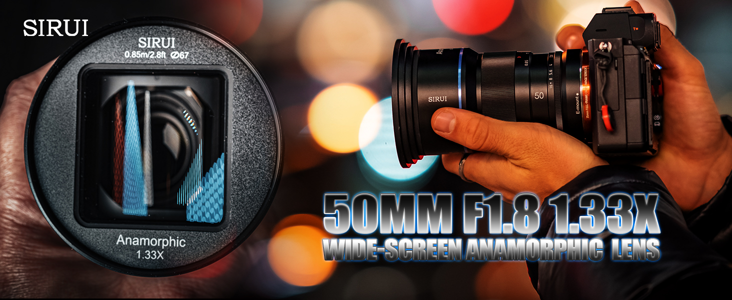 SIRUI 50mm F1.8 マイクロフォーサーズ Amazon.co.jp: シルイ 50mm f1.8 1.33X アナモルフィックレンズ