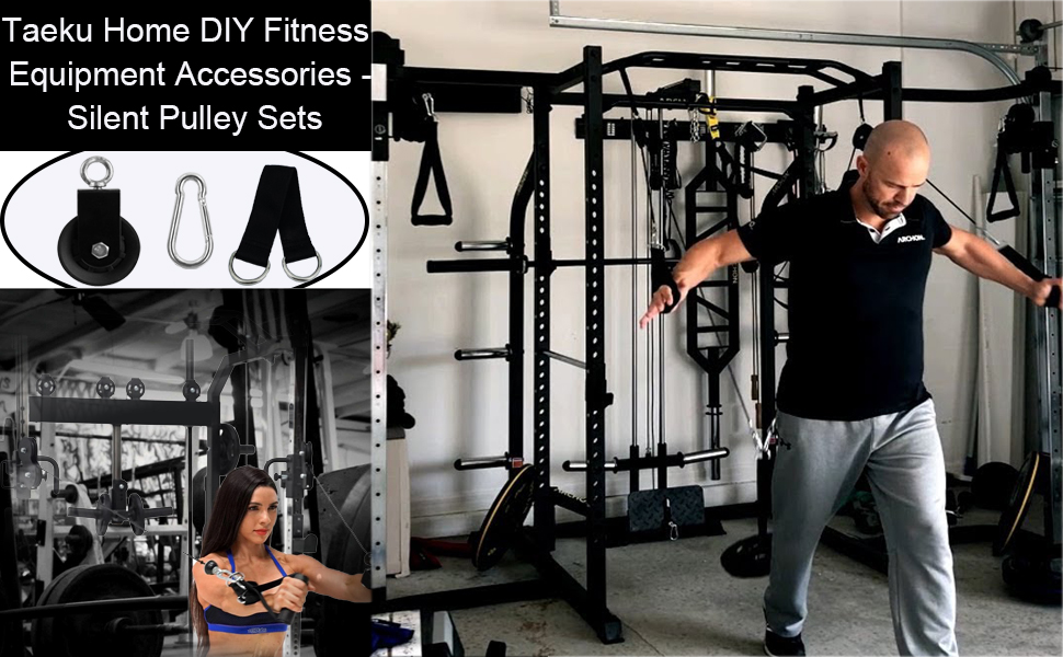 Taeku Home DIY Fitness Equipment Accessories - Silent Pulley set