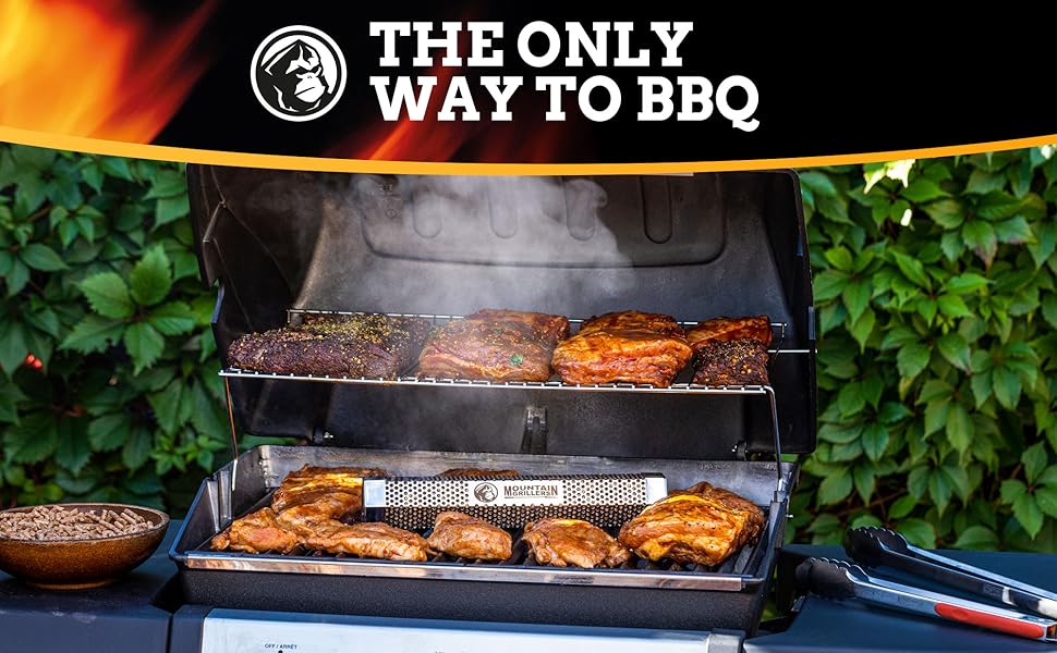 Mountain Grillers Pellet Smoker Tube 5Hour Smoke Tube Generator for Hot & Cold