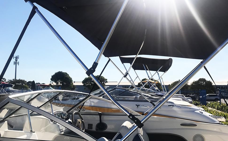 MxEol Boat Top Fittings Hardware Combo Black Nylon Bimini