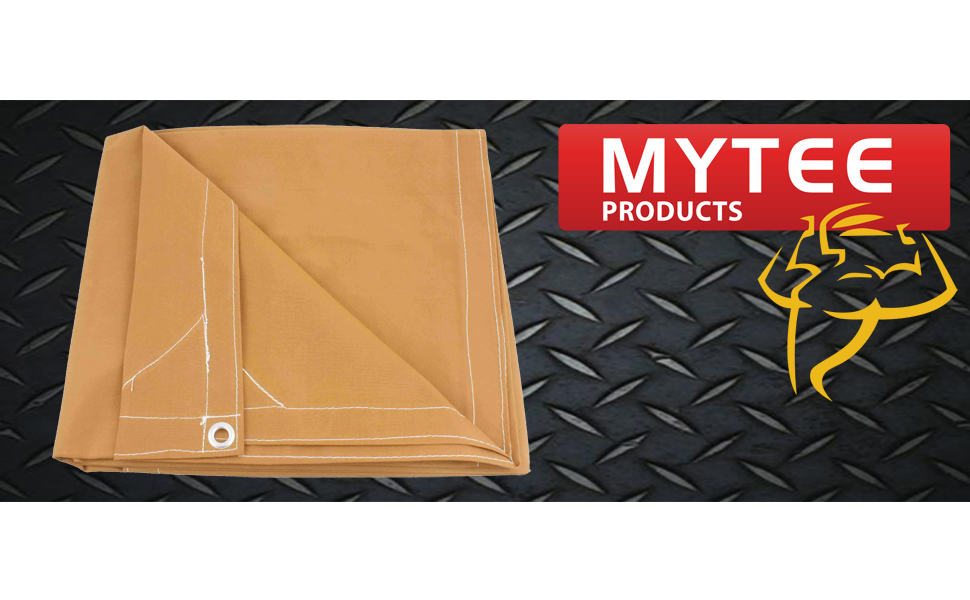 Mytee Products 10' x 16' Tan Canvas Tarp 12oz Heavy Duty Water