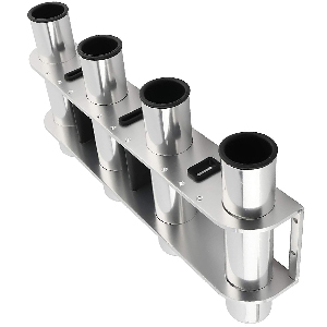 NovelBee 4 Tubes Aluminum Alloy Fishing Rod Holder for Boats Yacht