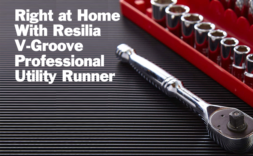 Resilia VGroove Professional Vinyl Utility Runner Black