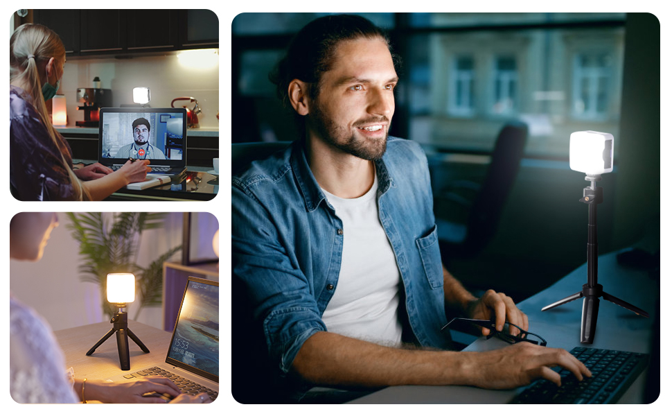 Video Conference Lighting, Sutefoto Zoom Lighting for