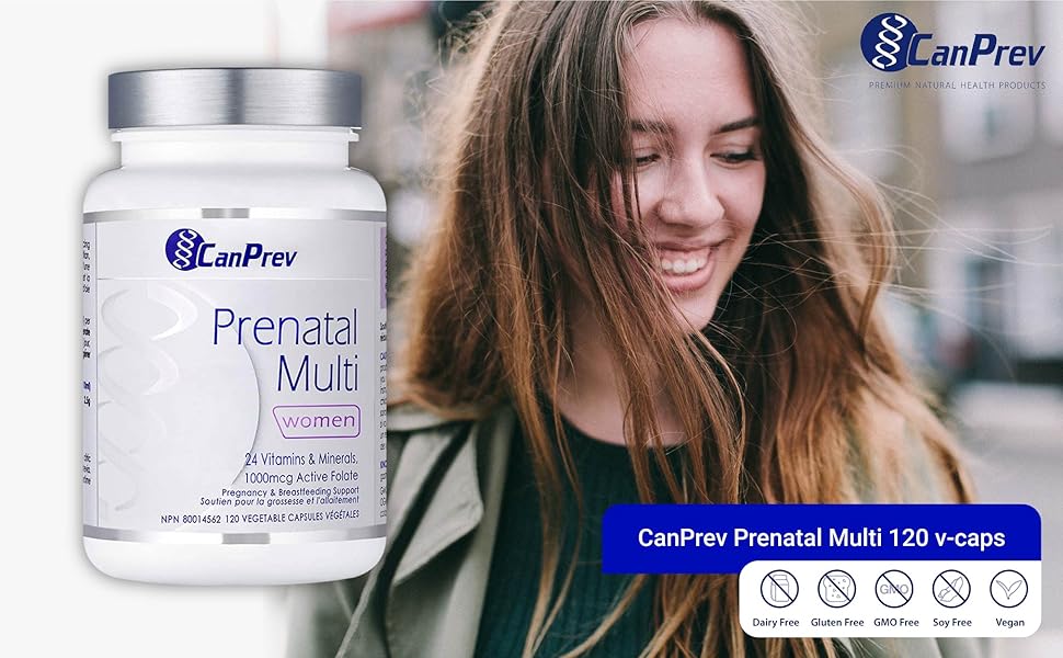 CanPrev Prenatal Multi 120 vcaps Amazon.ca Health & Personal Care