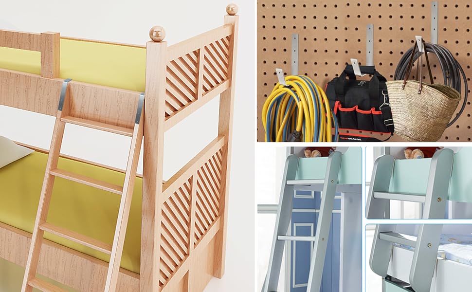 GoldPaddy Bunk Bed Ladder Hooks, Hook Hardware Heavy Duty