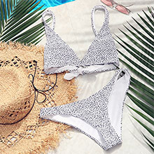 dot print bikini