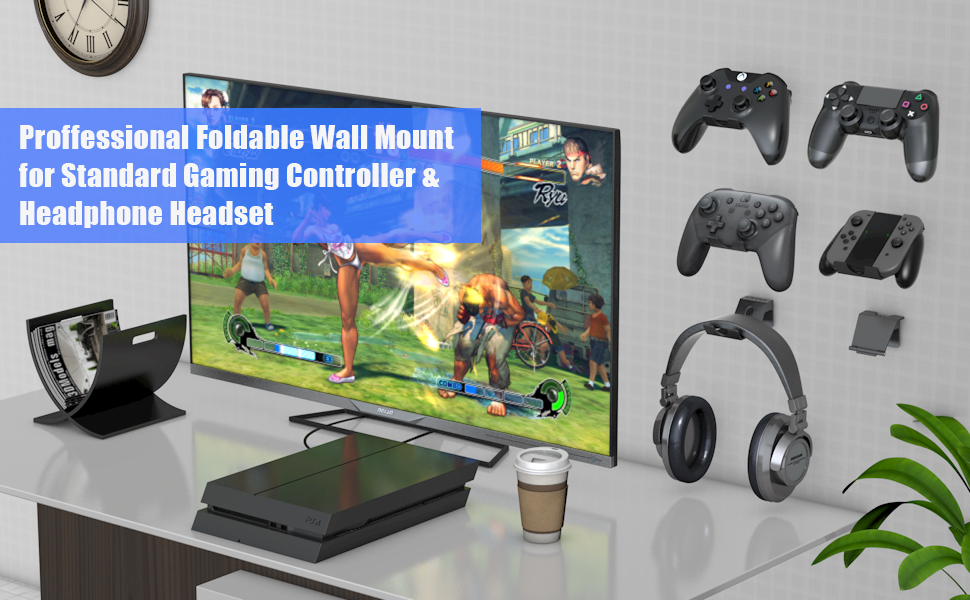 headset ps4 xbox one nintendo switch pro controller wall mount