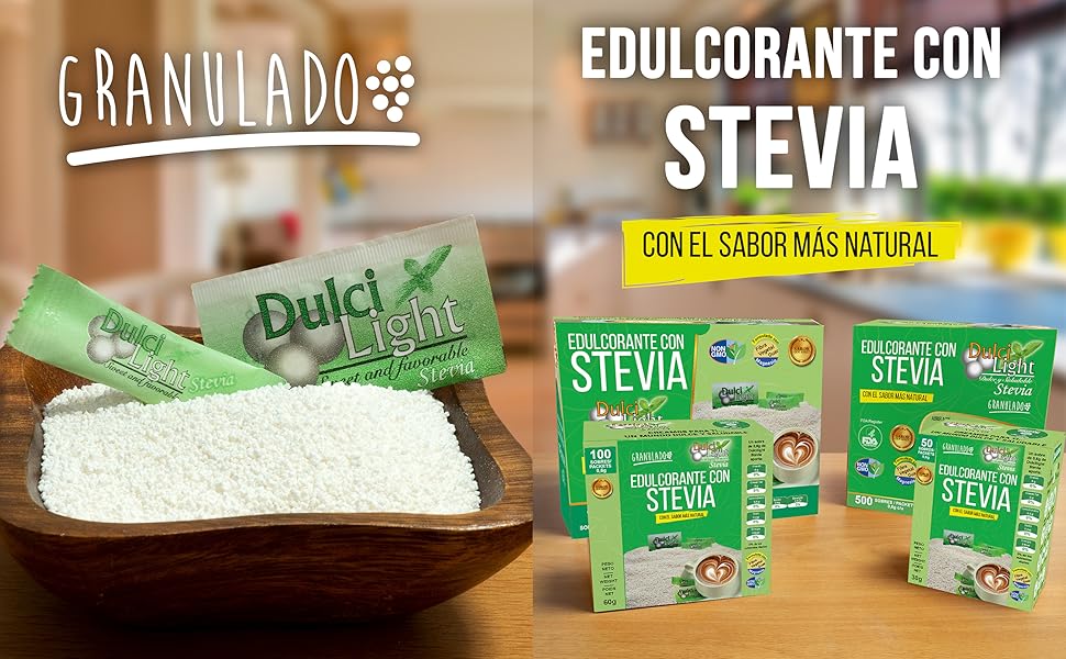 dulcilight edulcorante stevia granulado natural