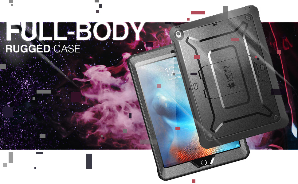 Amazon Com Supcase Unicorn Beetle Pro Series Case For Ipad 10 2 19 With Built In Screen Protector Protective Case For Ipad 8th Generation Ipad 7th Generation 19 Black