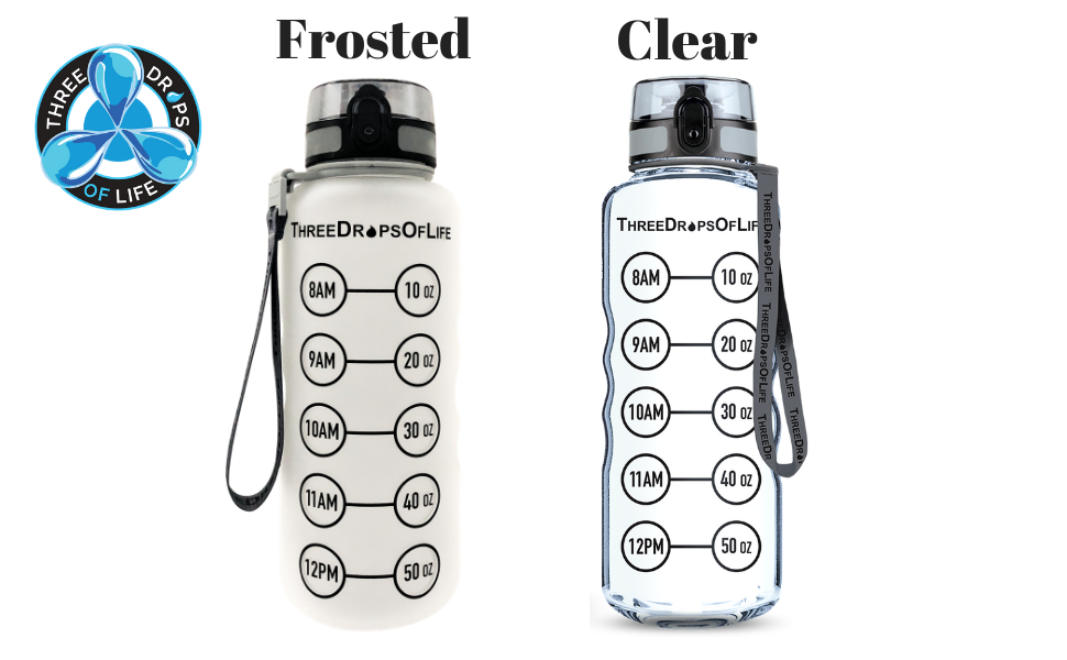 50oz Water Bottle Best for High Capacity Hydration Clear Tritan