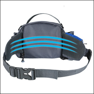 running fanny pack women men hiking walking cycling fishing large blue waist bag