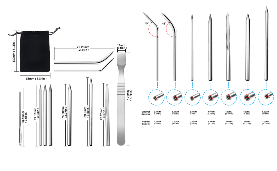 Stainless Steel Paracord Needle