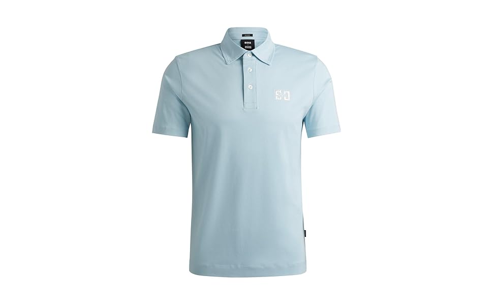 BOSS x SHOHEI OHTANI ポロシャツ BOSS - BOSS x Shohei Ohtani cotton polo shirt with monogram