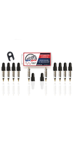 ROCRIDE 10PC PRESTA VALVE CORES WITH CAPS