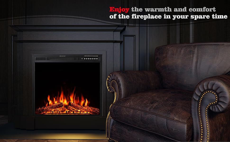 Xbeauty 34 Inch Electric Fireplace Inserts Electric Heater