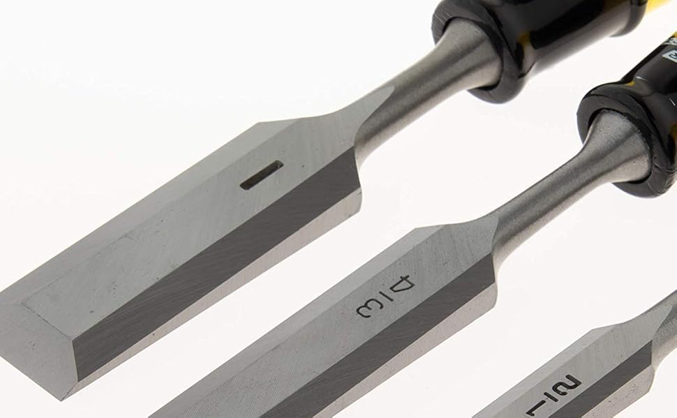 KAKURI Wood Chisel Set 3piece for Woodworking and Carving (1/2", 3/4", 1") Heavy Duty Japanese