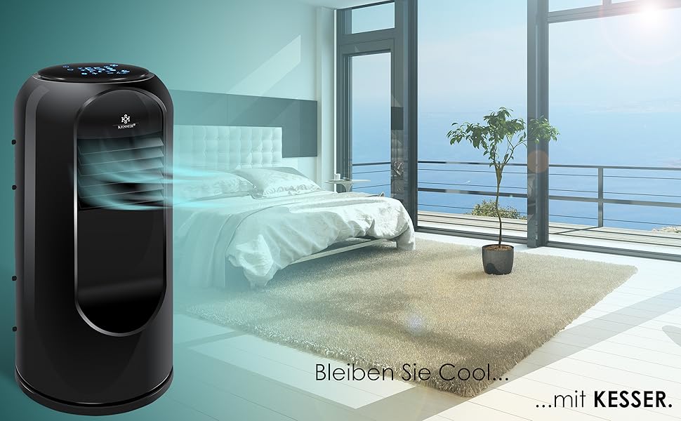 KESSER® Klimaanlage Mobil Schwarz - Kühlen, Luftentfeuchten, Lüften, Ventilator 9000 BTU/h, Klima, Fernbedienung und Tim 7527c7ce Cd5d 4030 B5ac 0cc1bb9929c6. CR0,2,3000,1856 PT0 SX970 V1