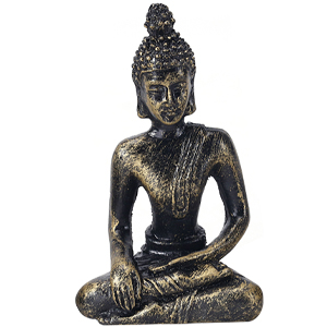 zen garden Buddha statue tealight candles display tray