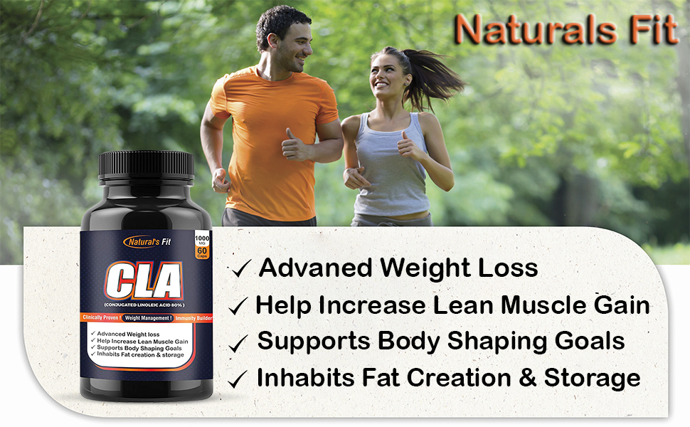 Natural's Fit Cla Supplement 1000Mg Fat Burner, Conjugated Linoleic