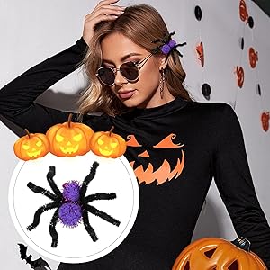 Halloween Spider Hair Clips