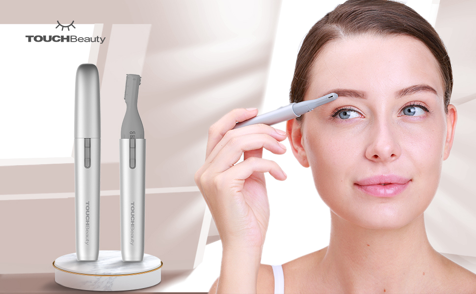 TOUCHBeauty Electric Facial Trimmer Eyebrow Trimmer 2 in 1 Portable