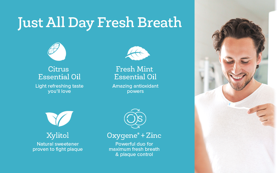 Premium Oxyfresh Maximum Fresh Breath Lemon Mint