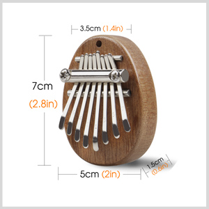 8 Key Mini Kalimba Size