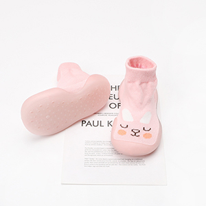 Baby Boys Girls Moccasins Toddlers Indoor Non-Skid Floor Slippers Kids Cute Animals Shoe Socks