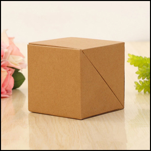 Cube Style Foldable Sticky Memo Pads with Stationery Pen Holder - Brown