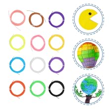 12pcs Printing Pen Filament Pcl Cf Filament Refills Guard Bright Design High Compatibility Random Color 17 5