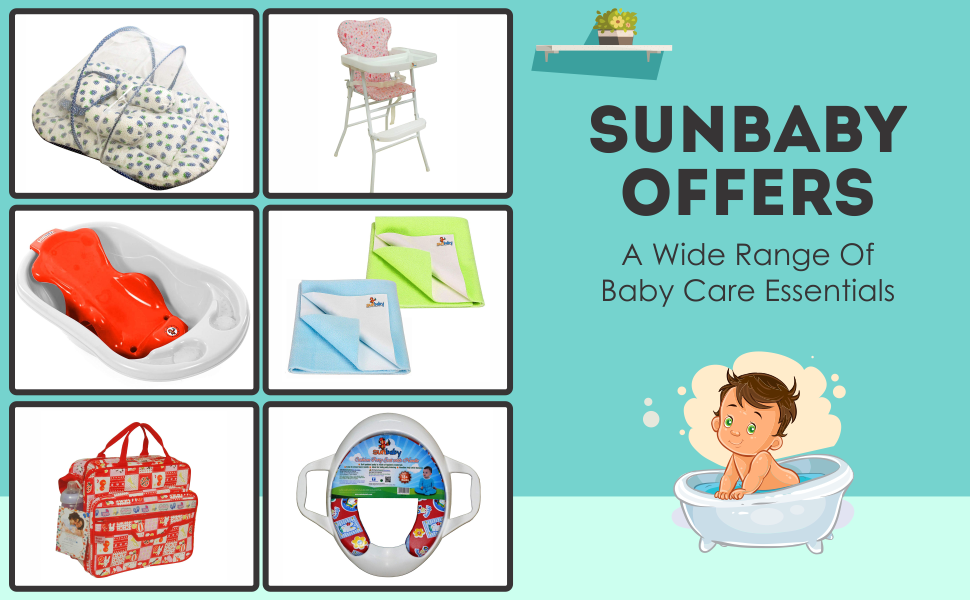 Sunbaby Bath Sling (Blue)