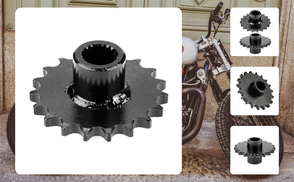 Amazon.com: Aramox Chain Gear Sprocket, 428 Chian 19 Tooth