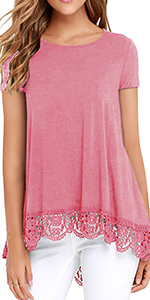 Lace Trim A-Line Tunic