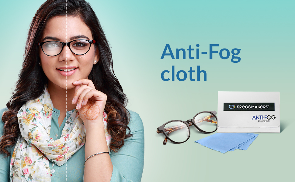 Specsmakers AntiFog Cloth for Glasses Reusable Cleaning Cloth for Lenses and Glasses (Pack of
