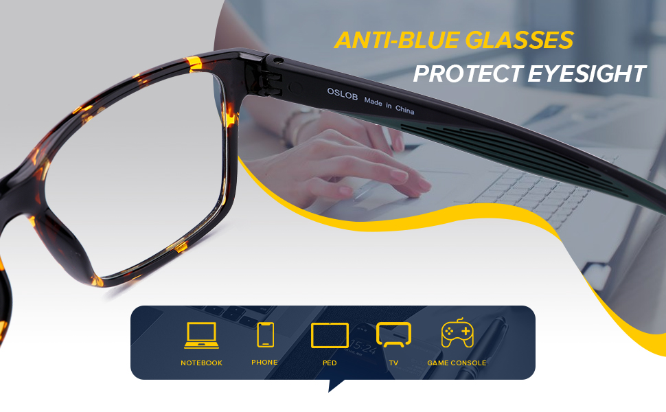80% HARMFUL BLUE LIGHT BLOCKING EYEGLASSES FOR MEN AND WOMEN