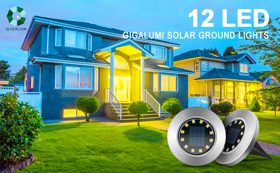 warm white solar ground lights