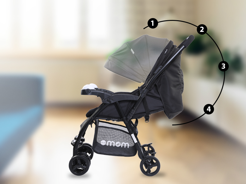 Buy DOTMOM Reversible Baby Stroller, OneHand Folding Pram for Newborn