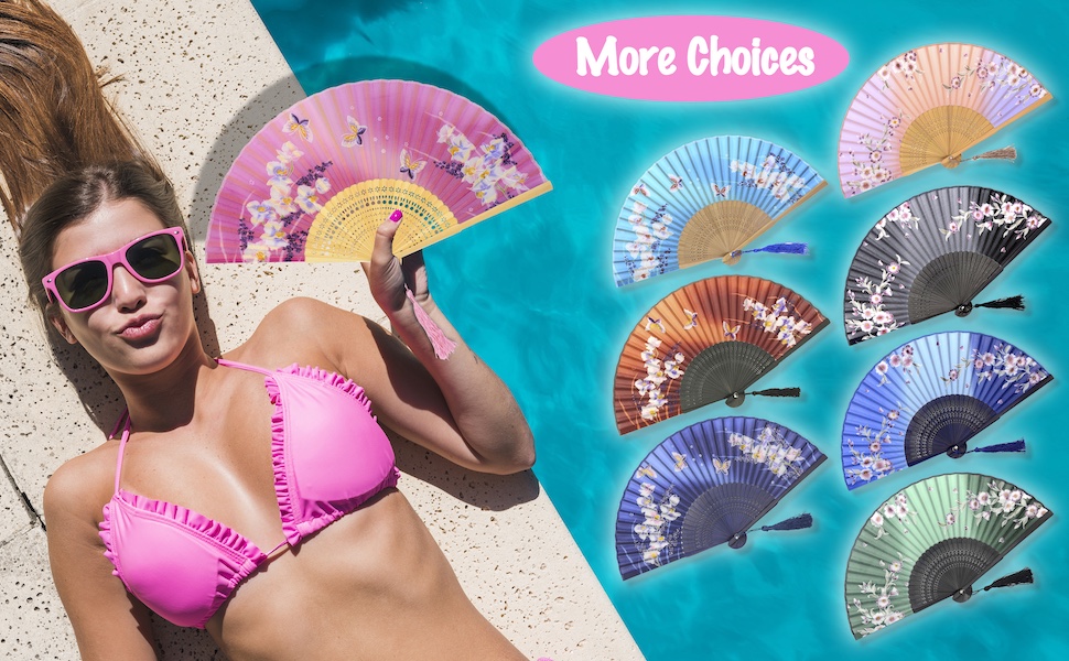 hand folding rave fan for women festival fan hot flash Dance Performance Decoration Wedding