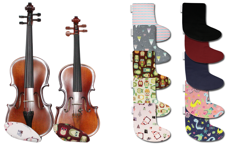MUSEECS Premium Chinrest Cover for Violin Lesson 4/4 3/4